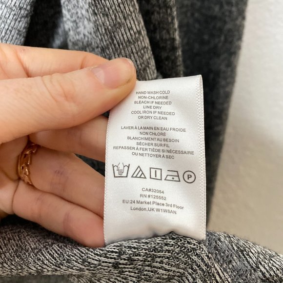 Anthropologie Dolan Gray Hooded Zip Up Leather Trim Tunic Sweater - Picture 9 of 12